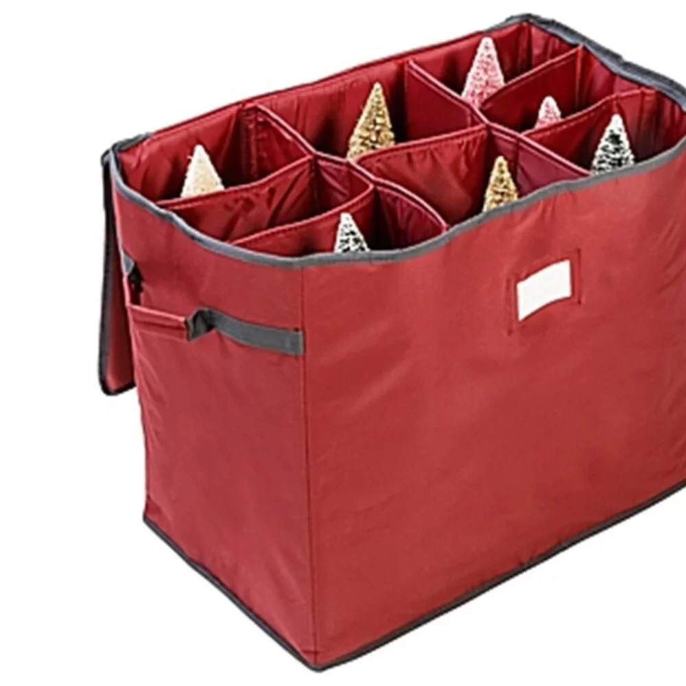Squared Away 8-Compartment Holiday Decoration Storage Chest Closet Organizer NEW